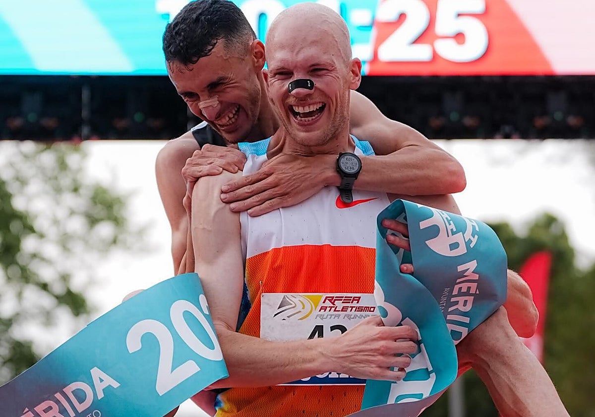 El atletismo 'vende' Mérida en todo el mundo y el emeritense Jorge González, campeón